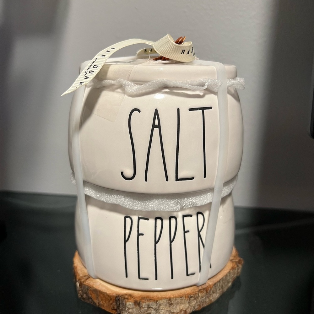 Rae Dunn Salt and Pepper Ceramic Set
